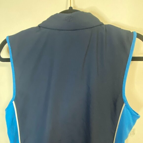 NordicTrack Women's Hooded Vest Medium Navy Blue Polyester Outdoor Sportswear - Picture 3 of 9